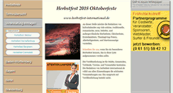 Desktop Screenshot of herbstfest-international.de