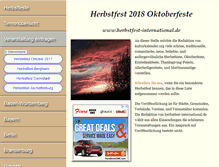 Tablet Screenshot of herbstfest-international.de